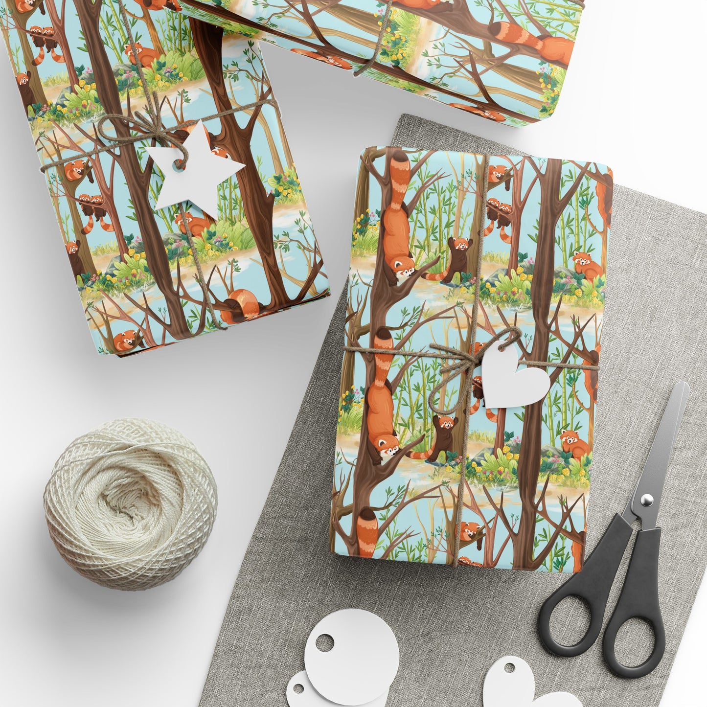 Charli Safari Red Panda Wrapping Paper