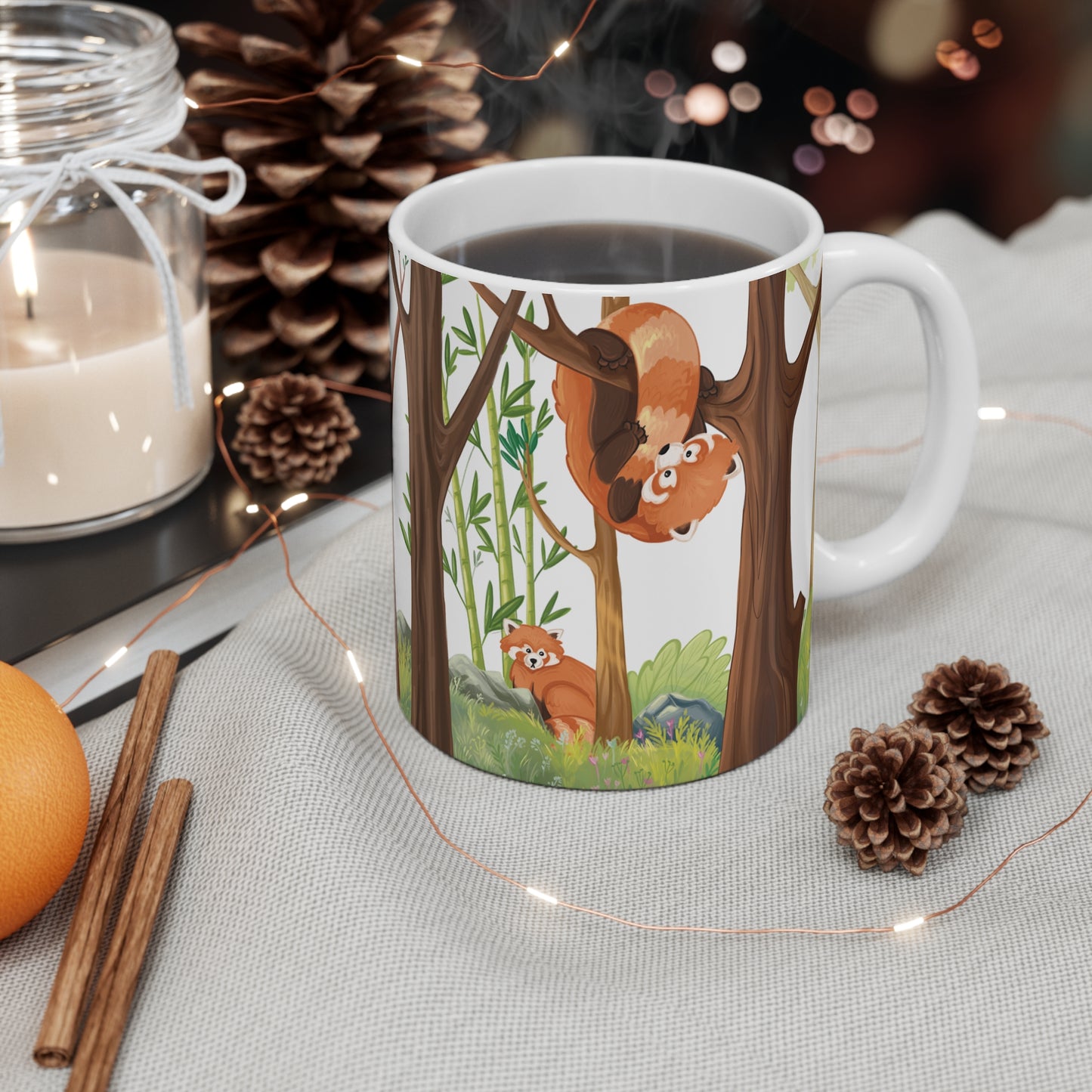 Red Panda 11oz Ceramic Mug