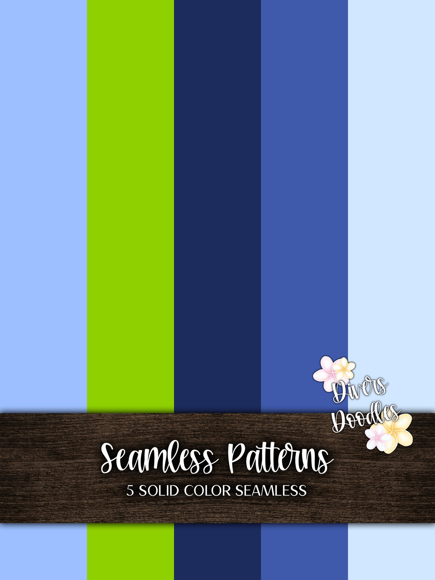 Solid Seamless Files for Boys, Blue Digital Paper Bundle, Seamless Pattern Bright, Solid Color Digital Paper Pack PNG, Digital Scrapbook