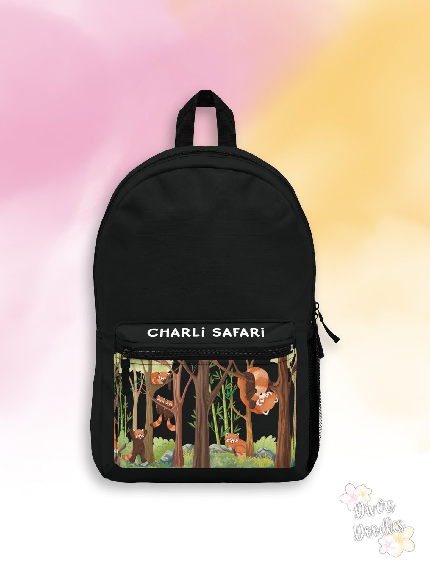 Charli Safari Black Backpack