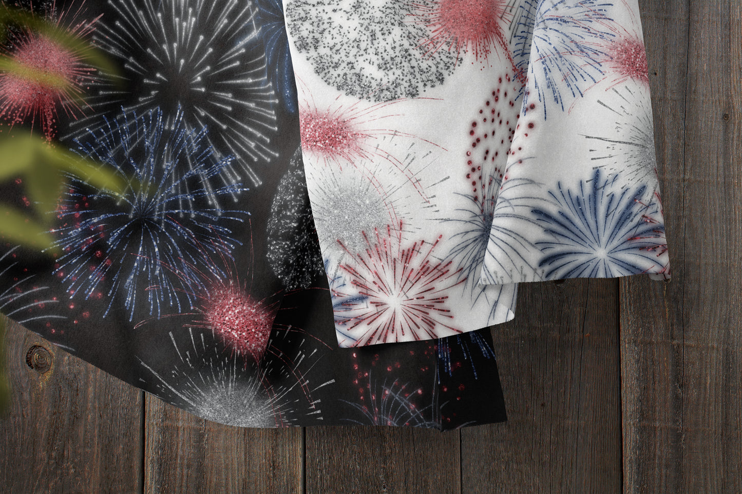 Glitter Firework Seamless Pattern