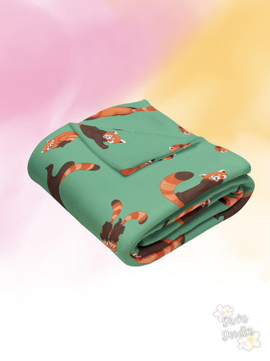 Charli Safari Red Panda Fleece Blanket