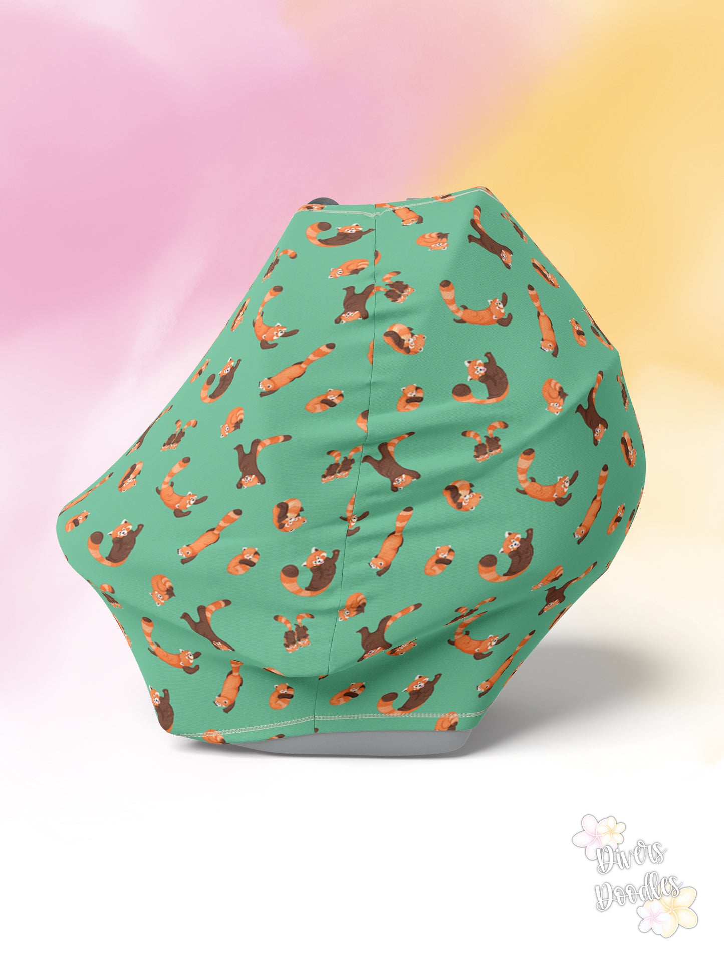 Green Charli Safari Car Seat and Nursing Cover