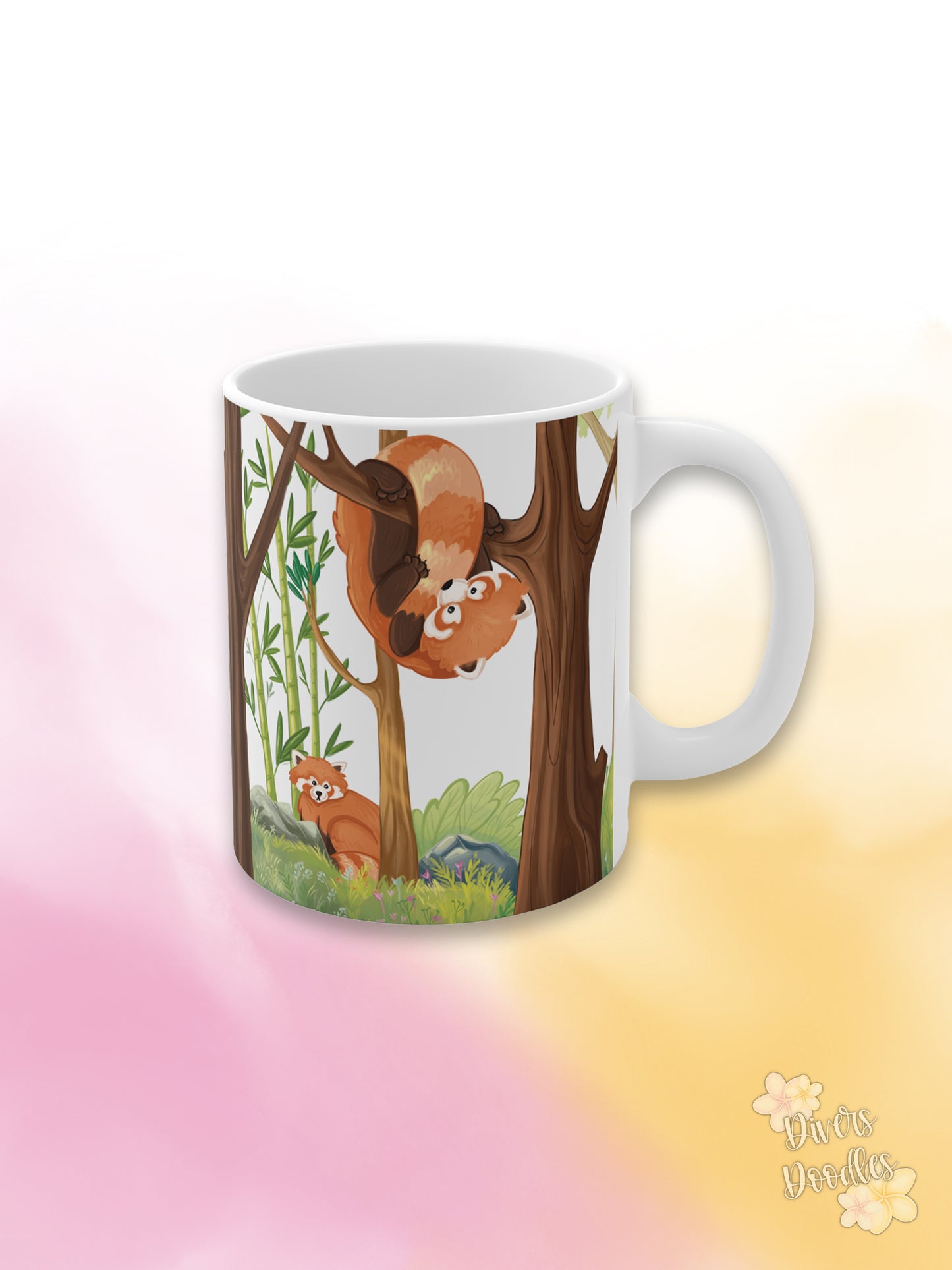 Red Panda 11oz Ceramic Mug