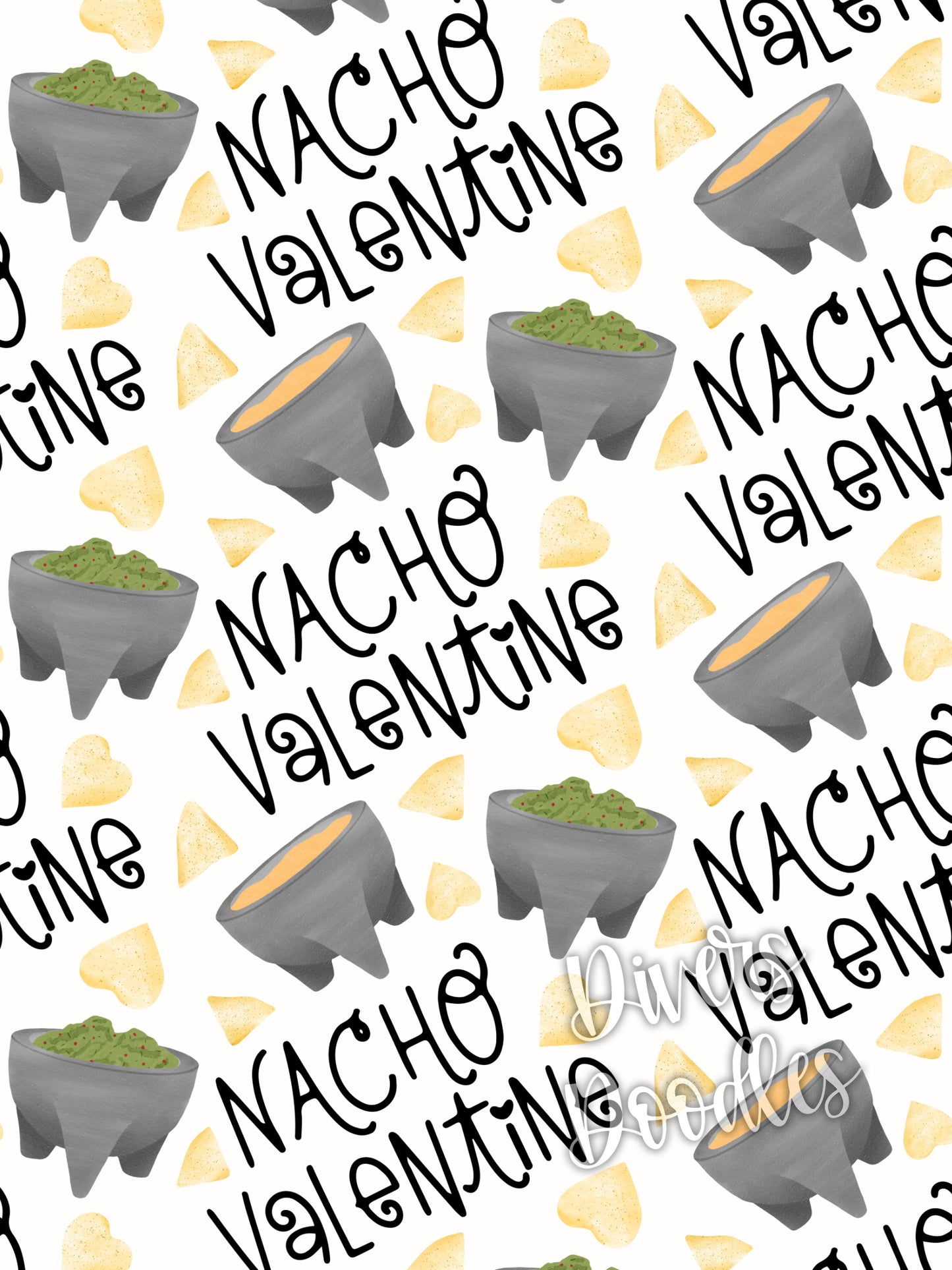 Valentines Day Digital Paper, Valentine Seamless Pattern, Nacho Valentine Seamless File For Fabric Printing, Digital Paper Commercial Use