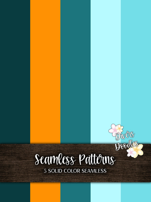 Teal and Orange Solids