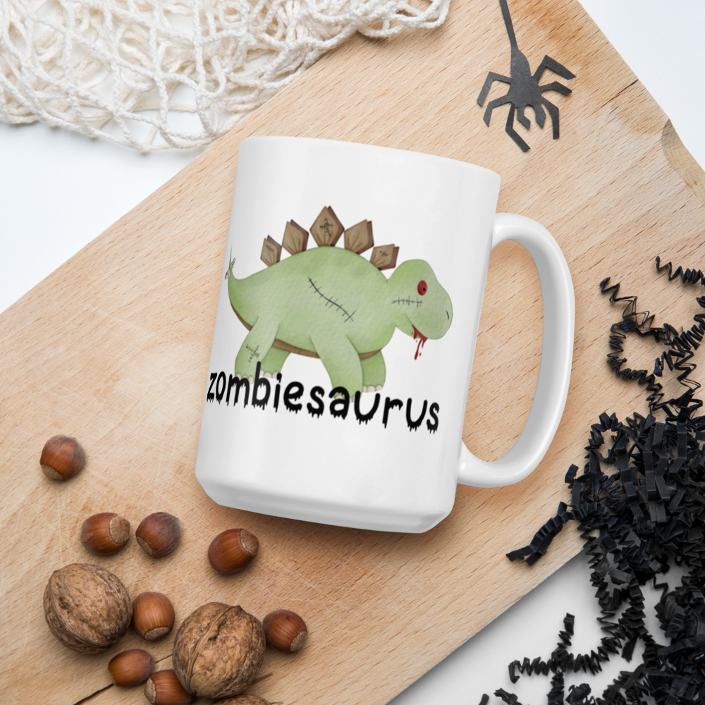 Zombiesaurus Halloween Dinosaur Coffee Mug