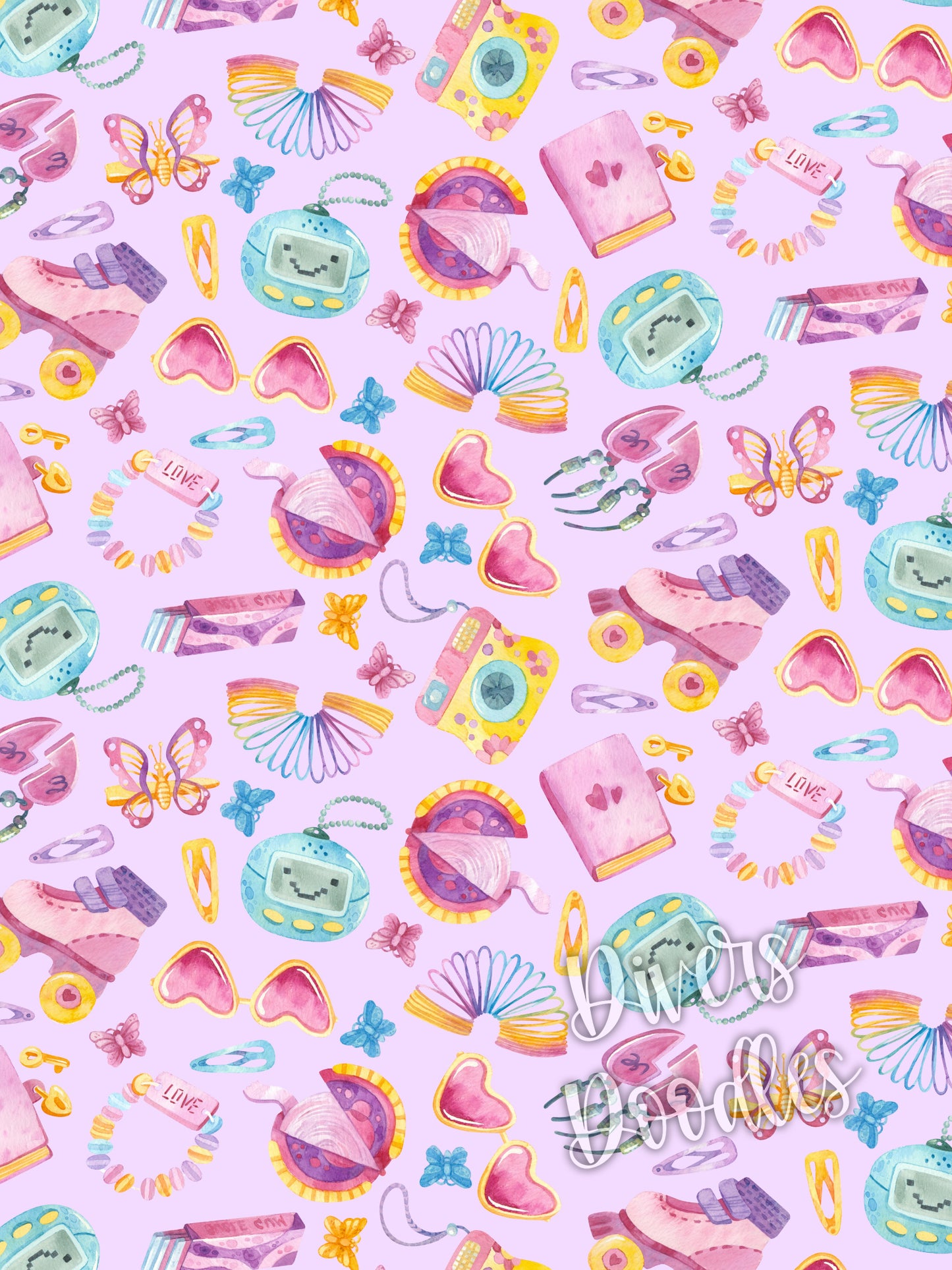 90's Nostalgia Seamless Pattern