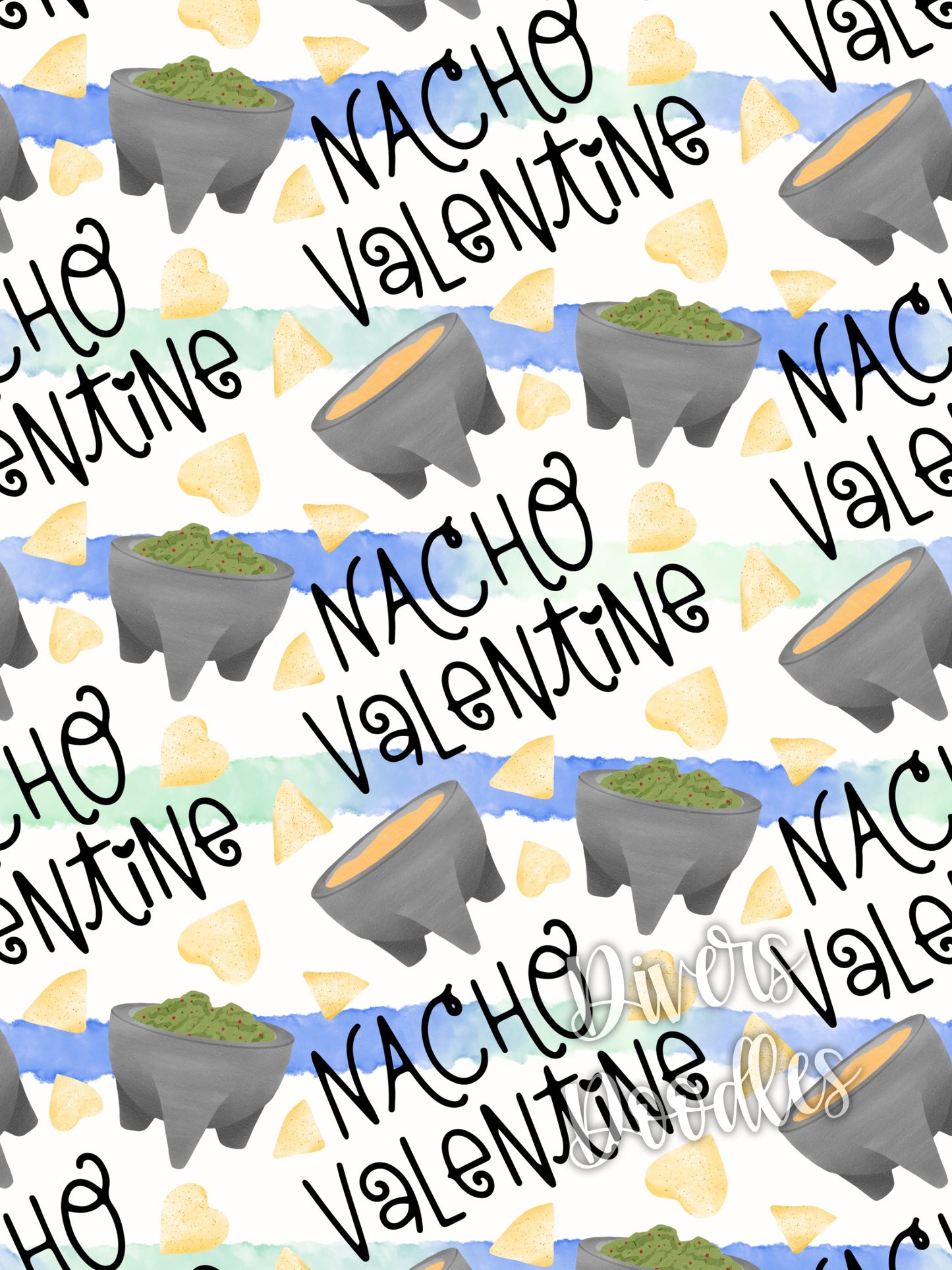 Boy Digital Paper, Valentines Day Digital Paper, Seamless File for Fabric Printing, Nacho Valentine Seamless Pattern, Digital Download