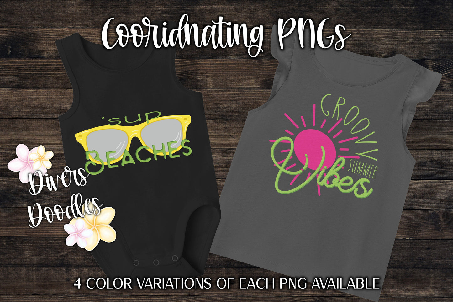 Beaches Sublimation Digital Downloads, Retro Sublimation Designs, Groovy PNG, Summer PNG Files for Sublimation, Screen Print Transfer Design